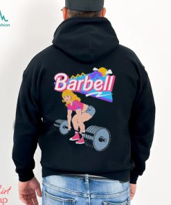 Barbie lifting barbell shirt