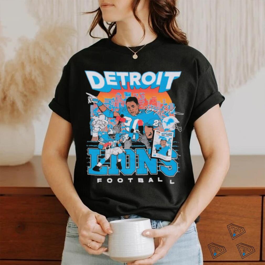 Barry Sanders Detroit Lions Vintage signature shirt, hoodie