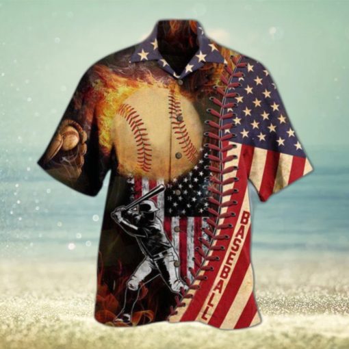 Baseball Nothing More American Than Baseball Edition Hawaiian Shirt