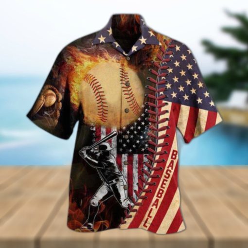 Baseball Nothing More American Than Baseball Edition Hawaiian Shirt