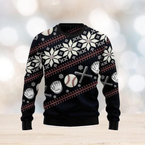 Baseball Ugly Christmas Sweater 3D Gift Christmas Funny