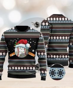 Baseball Ugly Christmas Sweater, All Over Print Sweatshirt, Ugly Sweater