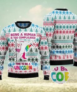 Be A Unicorn Ugly Christmas Sweater AOP All Over Printed Sweater