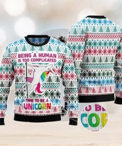 Be A Unicorn Ugly Christmas Sweater AOP All Over Printed Sweater