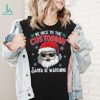 Be Nice To The Custodian Santa Is Watching Funny Christmas Shirt