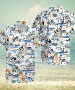 Beach Aloha Bluey Hawaiian Shirt Beach Gift For Dad