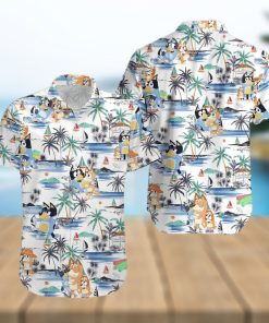 Beach Aloha Bluey Hawaiian Shirt Beach Gift For Dad