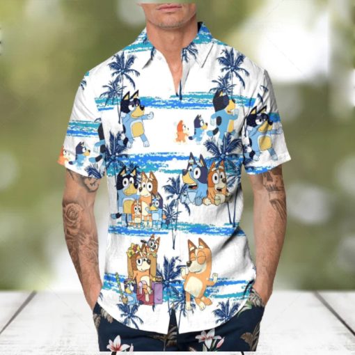 Beach Aloha Bluey Hawaiian Shirt Beach Gift For Him