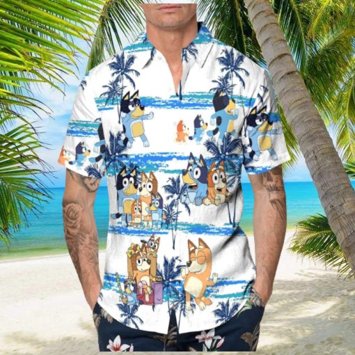Beach Aloha Bluey Hawaiian Shirt Beach Gift For Him