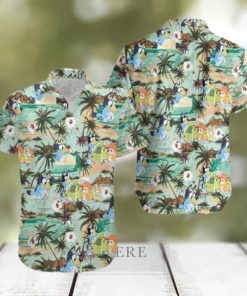 Beach Aloha Bluey Hawaiian Shirt Best Gift For Adult Cartoon Lovers