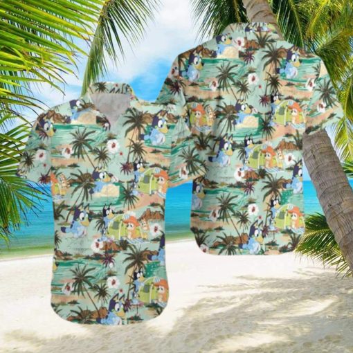 Beach Aloha Bluey Hawaiian Shirt Best Gift For Adult Cartoon Lovers