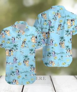 Beach Aloha Bluey Hawaiian Shirt Cartoon Lovers Gift