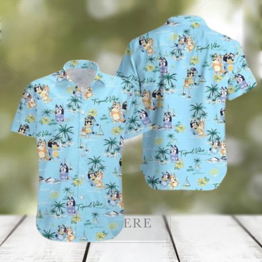 Beach Aloha Bluey Hawaiian Shirt Cartoon Lovers Gift