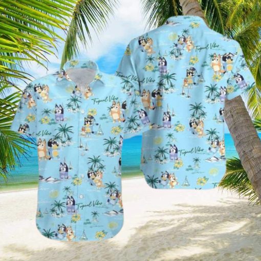 Beach Aloha Bluey Hawaiian Shirt Cartoon Lovers Gift