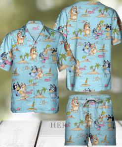 Beach Aloha Bluey Hawaiian Shirt Gift For Summer Holiday