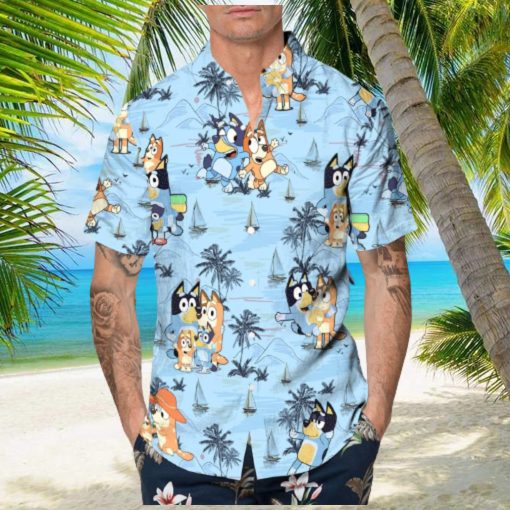 Beach Aloha Bluey Hawaiian Shirt Summer Gift For Friend