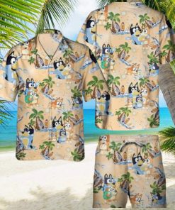 Beach Aloha Bluey Hawaiian Shirt Trendy Summer Gift