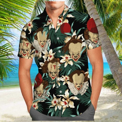 Beach Aloha Pennywise Hawaiian Shirt Gift for Horror Movie Lovers