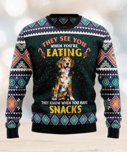 Beagle Snack Christmas Gift Ugly Christmas Sweater Xmas Holiday