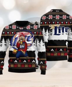 Bear Drinking Miller Lite Christmas Cute Christmas Gift for Men And Women