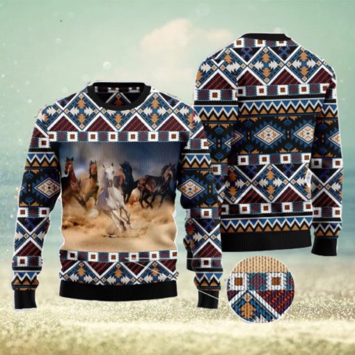 Beautiful Horses Ugly Christmas Sweater AOP All Over Printed Sweater