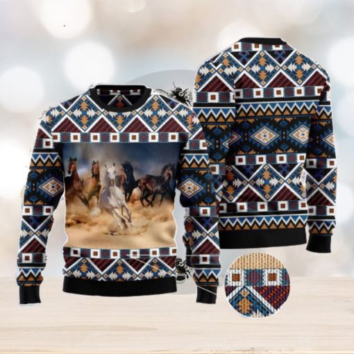 Beautiful Horses Ugly Christmas Sweater AOP All Over Printed Sweater