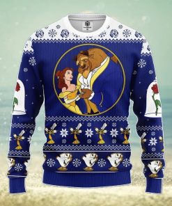 Beauty And The Beast Ugly Christmas Sweater Amazing Gift Men And Women Christmas Gift