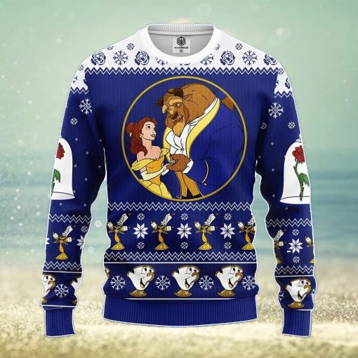 Beauty And The Beast Ugly Christmas Sweater Amazing Gift Men And Women Christmas Gift