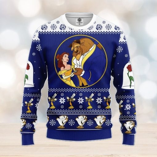 Beauty And The Beast Ugly Christmas Sweater Amazing Gift Men And Women Christmas Gift