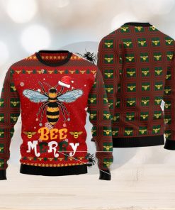 Bee Merry Ugly Christmas Sweater AOP All Over Printed Sweater