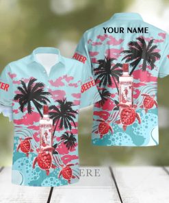 Beefeater Gin Turtles Palm Tree Hawaiian Shirt And Shorts Custom Name Special Summer Gift