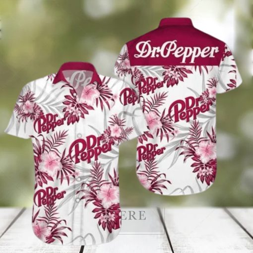 Beer Dr Pepper Hawaiian Shirt Aloha Shirt Dr Pepper Tropical Flower Beer Lovers Gift