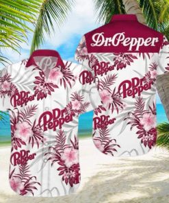 Beer Dr Pepper Hawaiian Shirt Aloha Shirt Dr Pepper Tropical Flower Beer Lovers Gift