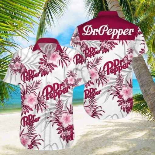 Beer Dr Pepper Hawaiian Shirt Aloha Shirt Dr Pepper Tropical Flower Beer Lovers Gift