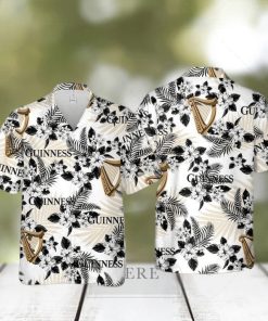 Beer Guinness Hawaiian Shirt Aloha Shirt Hibiscus Flower Pattern Beach Lovers Gift