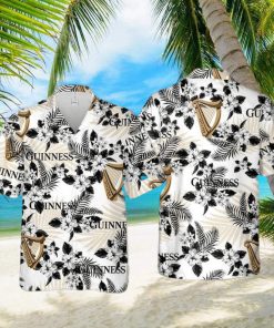 Beer Guinness Hawaiian Shirt Aloha Shirt Hibiscus Flower Pattern Beach Lovers Gift