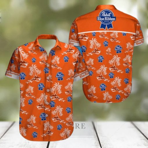 Beer Pabst Blue Ribbon Hawaiian Shirt Aloha Shirt Gift For Beach Trip