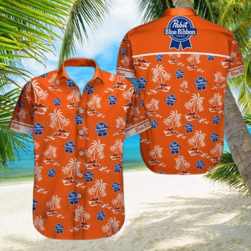 Beer Pabst Blue Ribbon Hawaiian Shirt Aloha Shirt Gift For Beach Trip