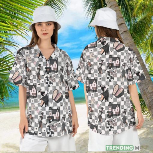 Beetlejuice Lydia Deetz Halloween Hawaiian Shirt Never Trust the Living Hawaii Shirt Couple Aloha Shirt