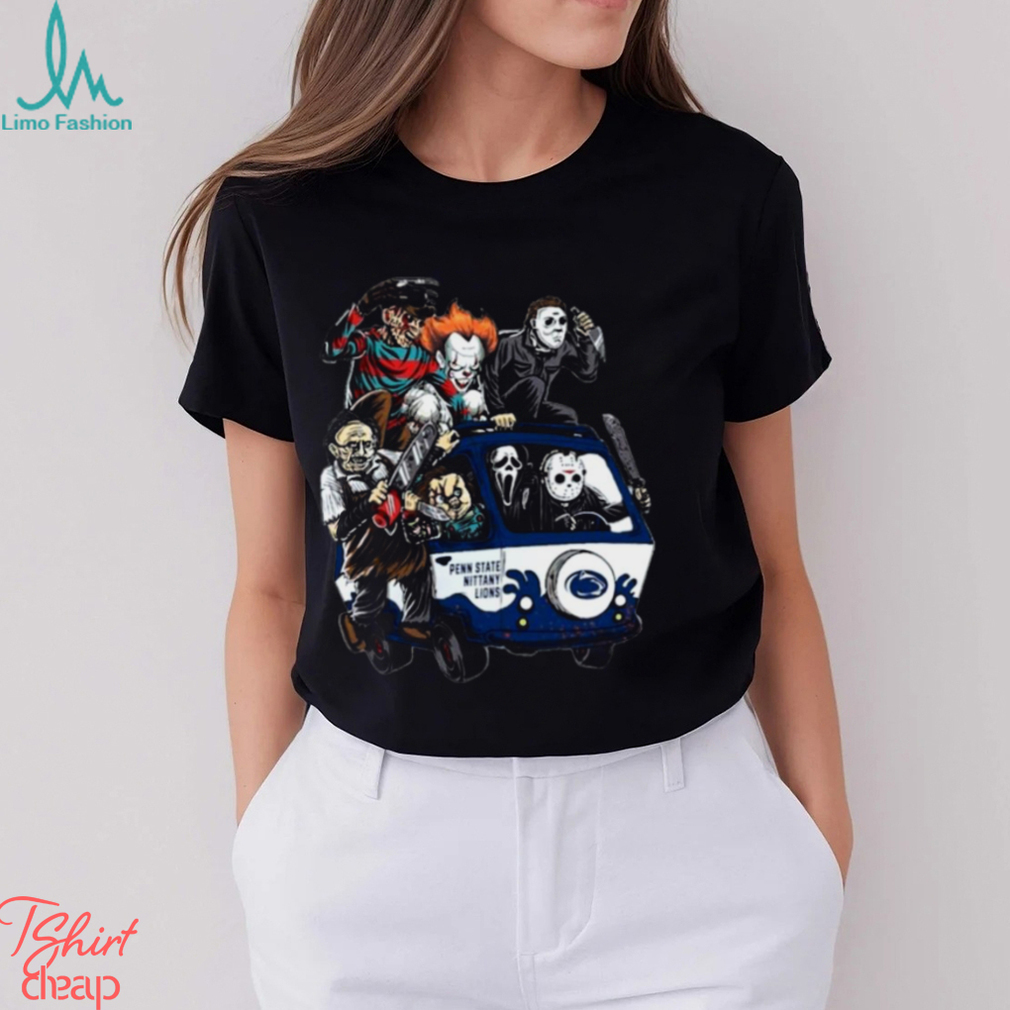 Best penn State Nittany Lions Horror Movies Characters Bus Halloween 2023 Shirt Best penn State Nittany Lions Horror Movies Characters Bus Halloween 2023 Shirt