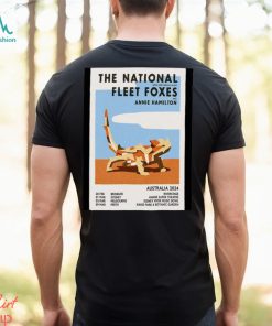 Best the national australia 2024 tour poster shirt