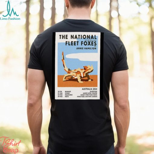 Best the national australia 2024 tour poster shirt