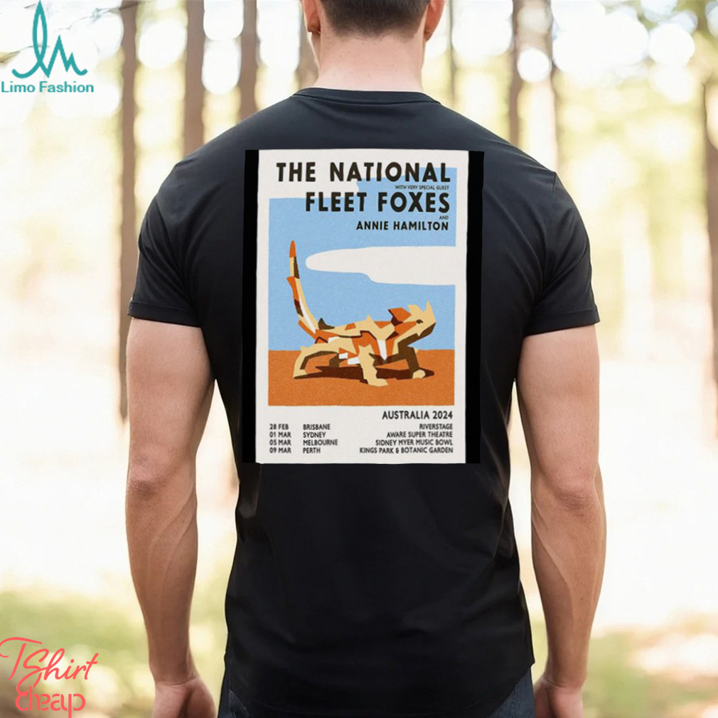 Best the national australia 2024 tour poster shirt Best the national australia 2024 tour poster shirt