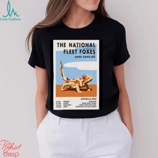 Best the national australia 2024 tour poster shirt
