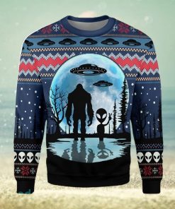 BigFoot Alien UFO Ugly Christmas Sweater Xmas Gift Men And Women Christmas Sweater