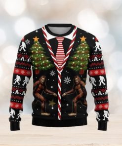 Bigfoot Ugly Christmas Sweater For Men And Women