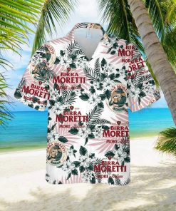 Birra Moretti Flowers Pattern Summer Hawaiian Shirt