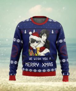 Black Butler Merry Xmas Ugly Christmas Sweaters