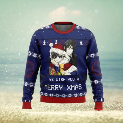 Black Butler Merry Xmas Ugly Christmas Sweaters