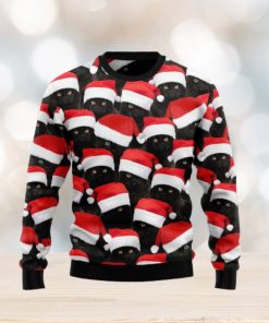 Black Cat Group Christmas 3D Sweater Gift For Christmas Holidays